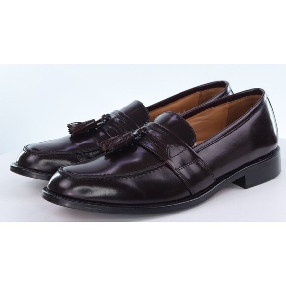 Bostonian Classics Men's Tassel Loafers Dress Shoes Size 9.5 M Leather Burgundy